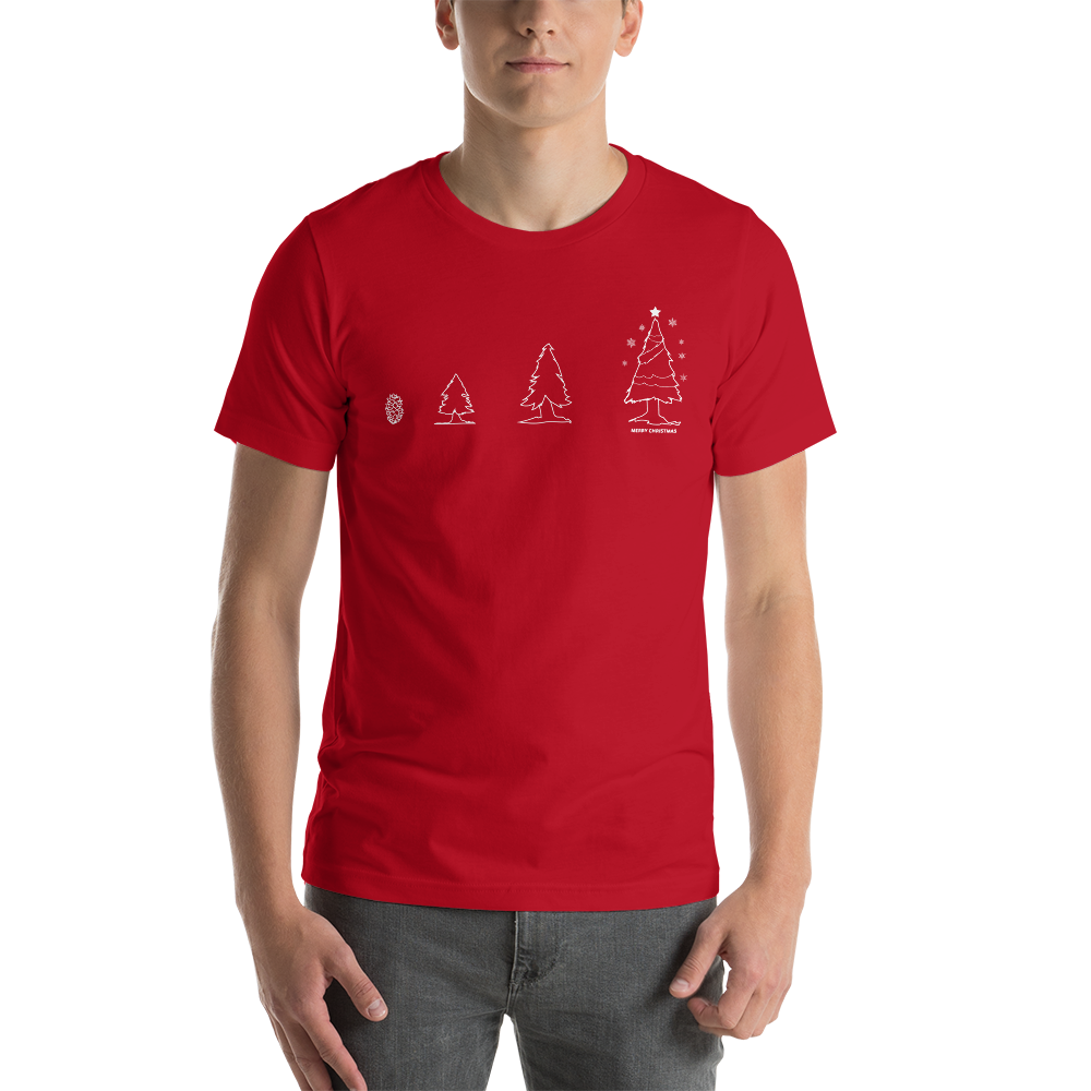 Photosynthesis Christmas Tree Evolution Festive Unisex T-Shirt