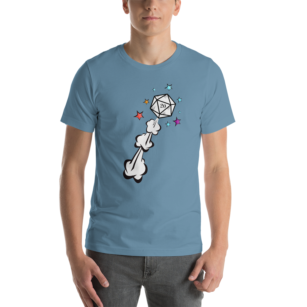 D20 Dice Explosion Dungeon RPG Unisex T-Shirt