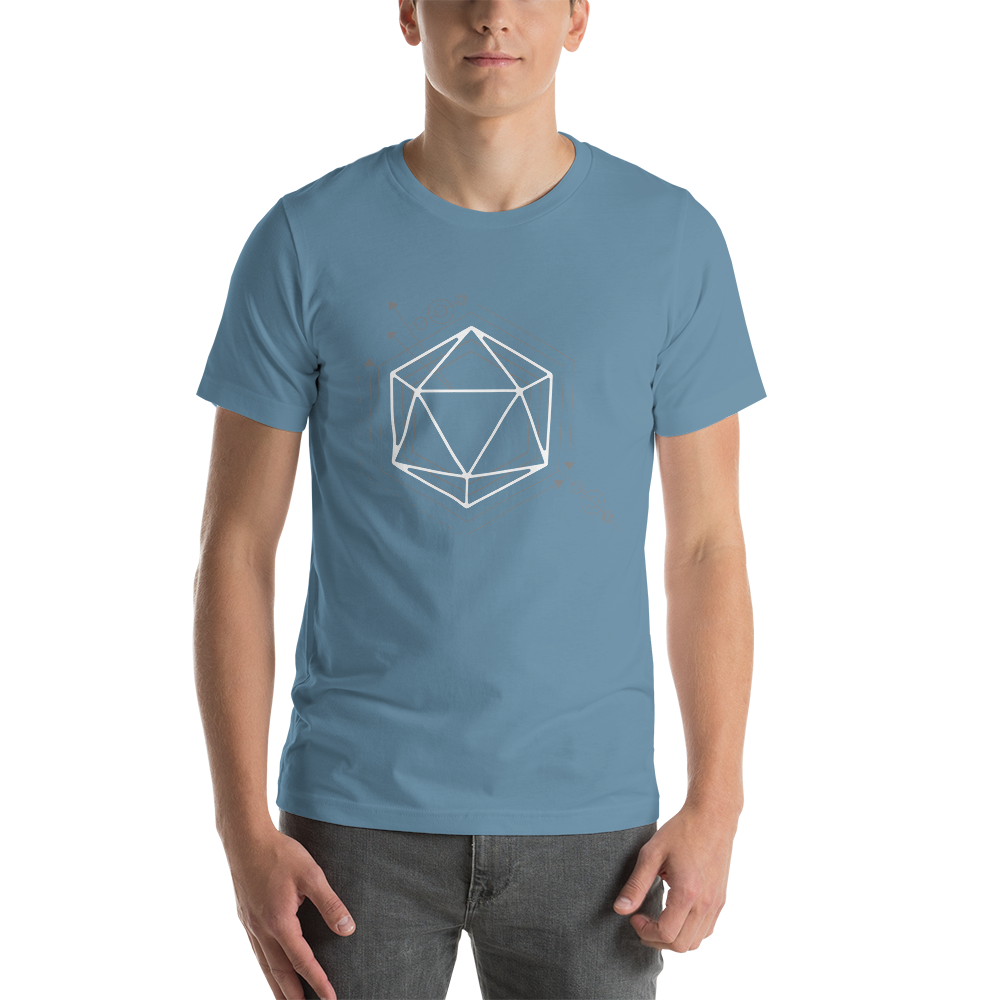 D20 Da Vinci Dice Dungeon RPG Unisex T-Shirt