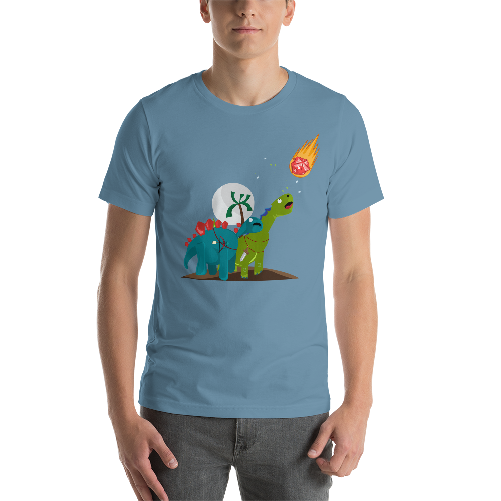 Dinosaur D20 Crit Hit Dungeon RPG Unisex T-Shirt