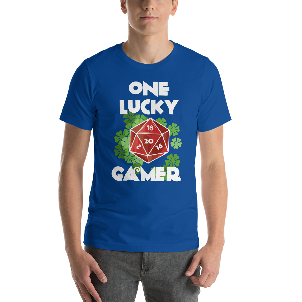 One Lucky Gamer Saint Patrick's Day D20 Dungeon RPG Unisex T-shirt