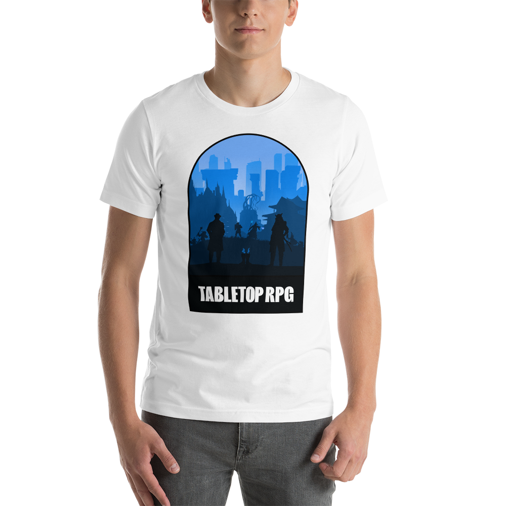Tabletop RPG (Blue) Board Game Mechanic Unisex T-Shirt