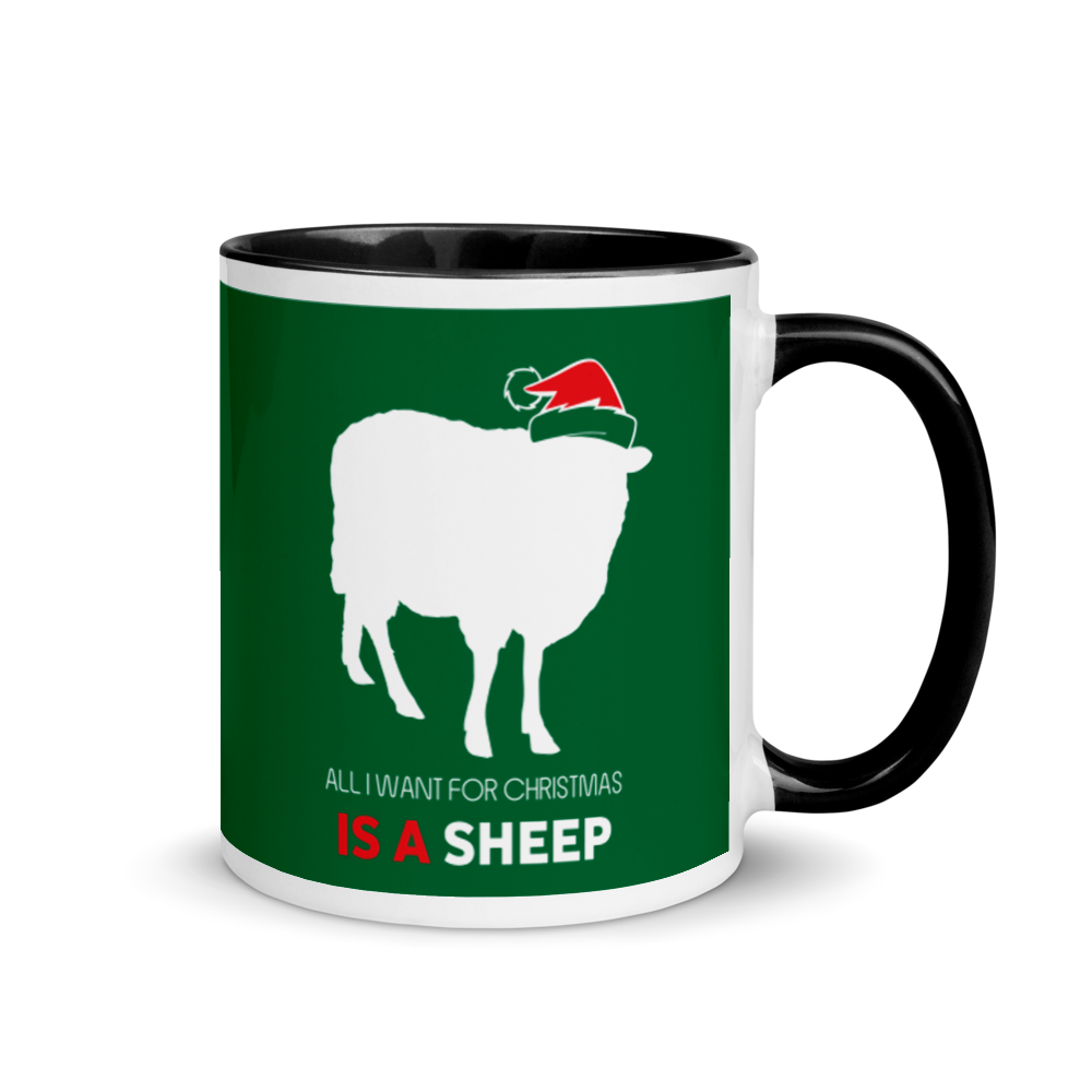 All I Want For Christmas Is A Sheep Festive Mug