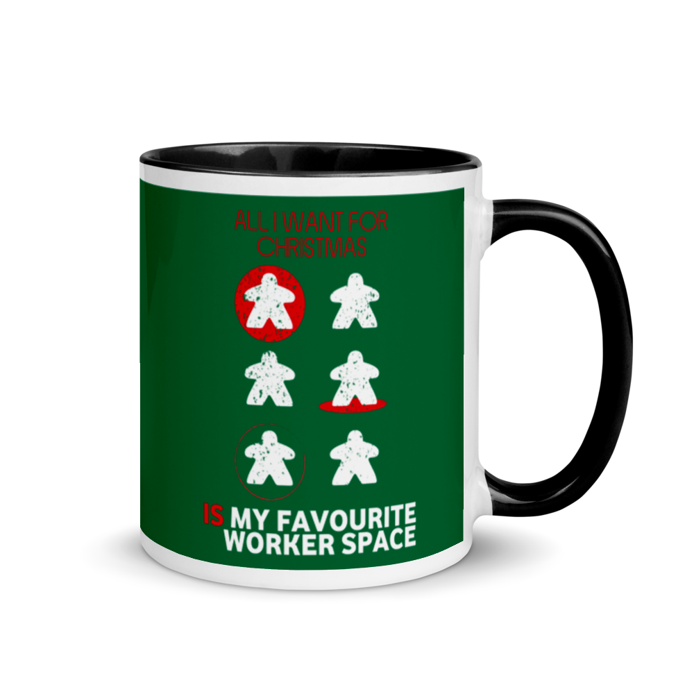 All I Want For Christmas Is My Favourite Worker Space Festive Mug