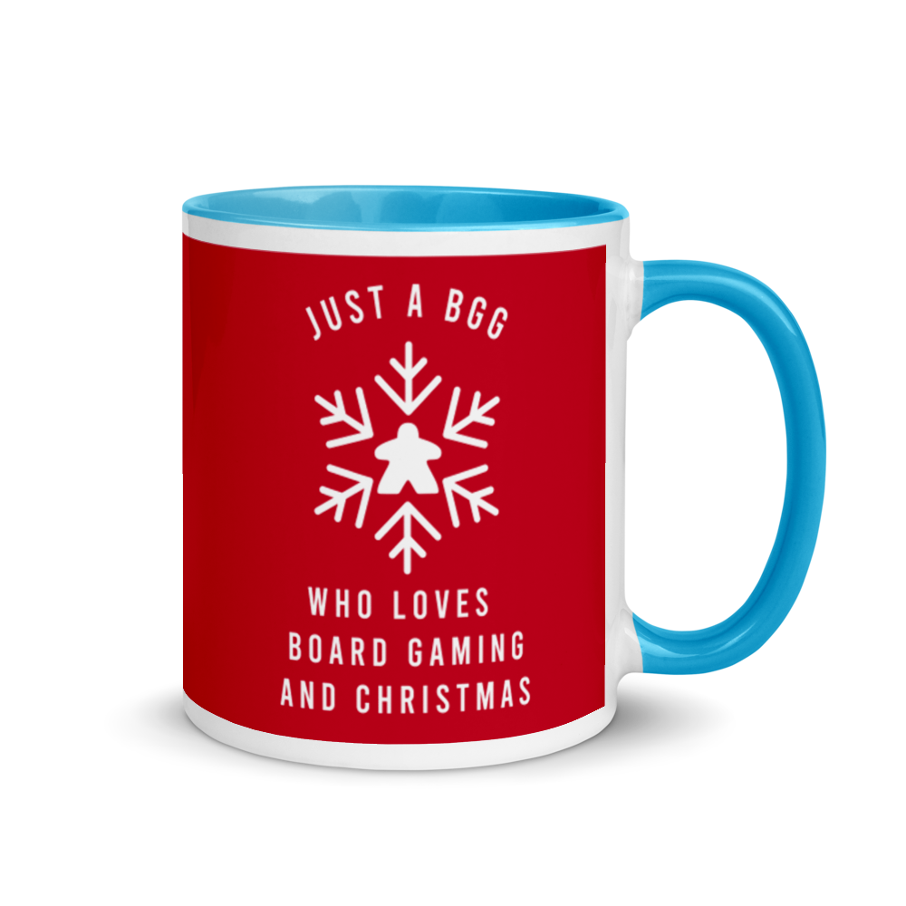 Just A BGG Who Loves Board Gaming And Christmas Festive Mug