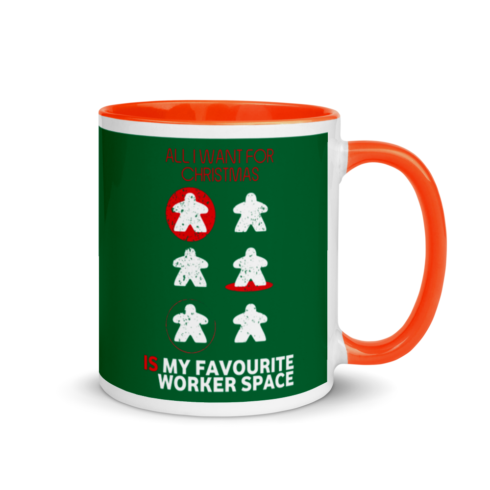All I Want For Christmas Is My Favourite Worker Space Festive Mug