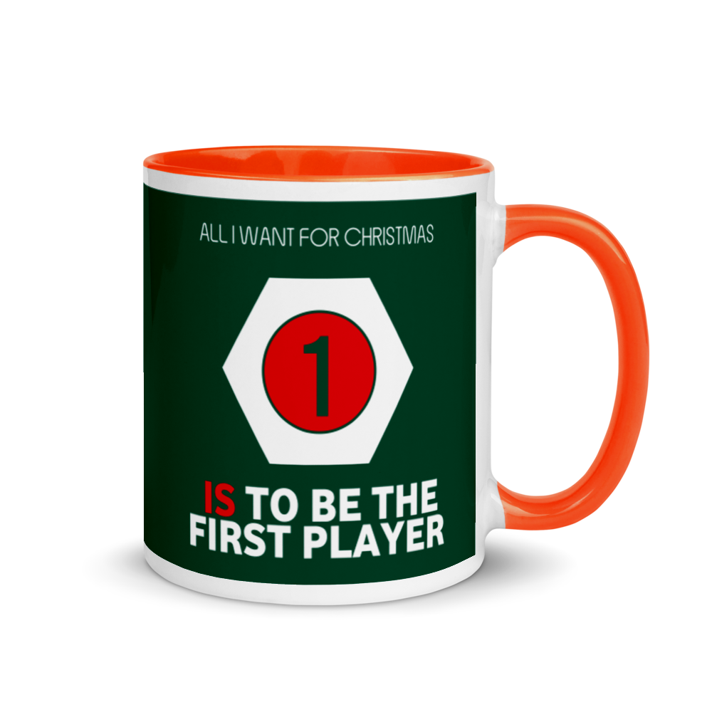 All I Want For Christmas Is To Be The First Player Festive Mug