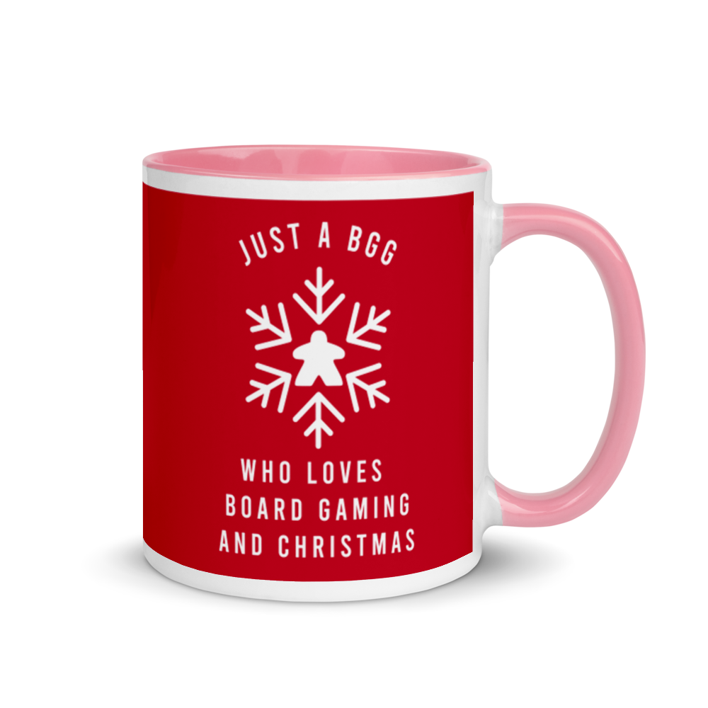 Just A BGG Who Loves Board Gaming And Christmas Festive Mug