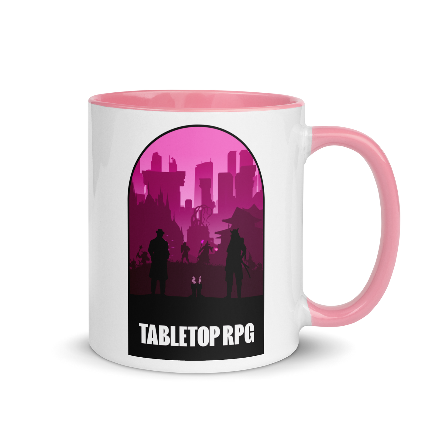 Tabletop RPG (Pink) Board Game Mechanic Mug