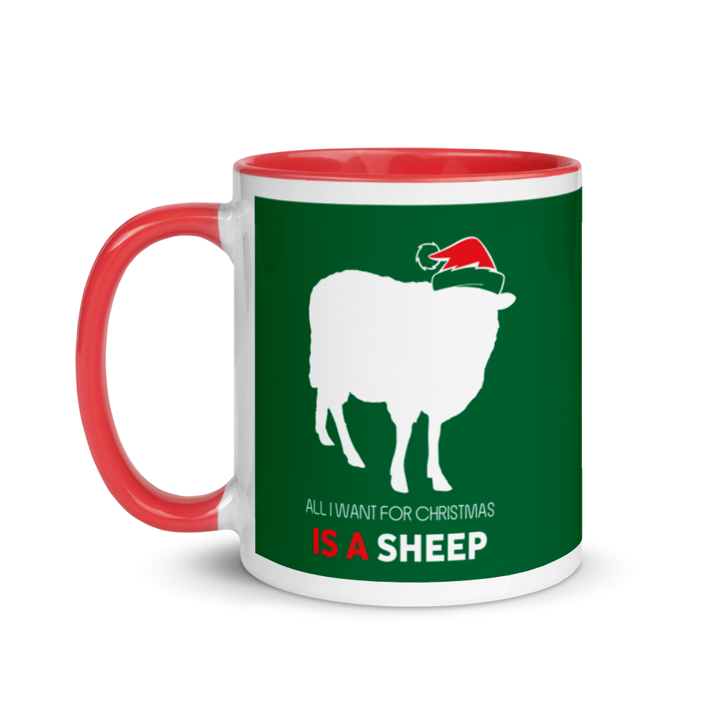 All I Want For Christmas Is A Sheep Festive Mug