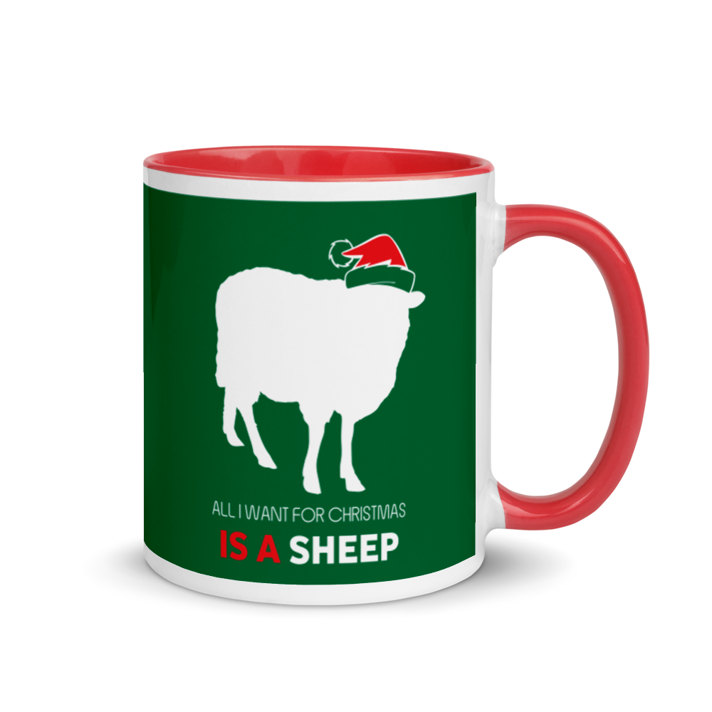 All I Want For Christmas Is A Sheep Festive Mug