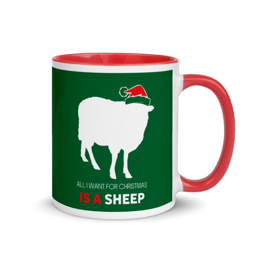 All I Want For Christmas Is A Sheep Festive Mug
