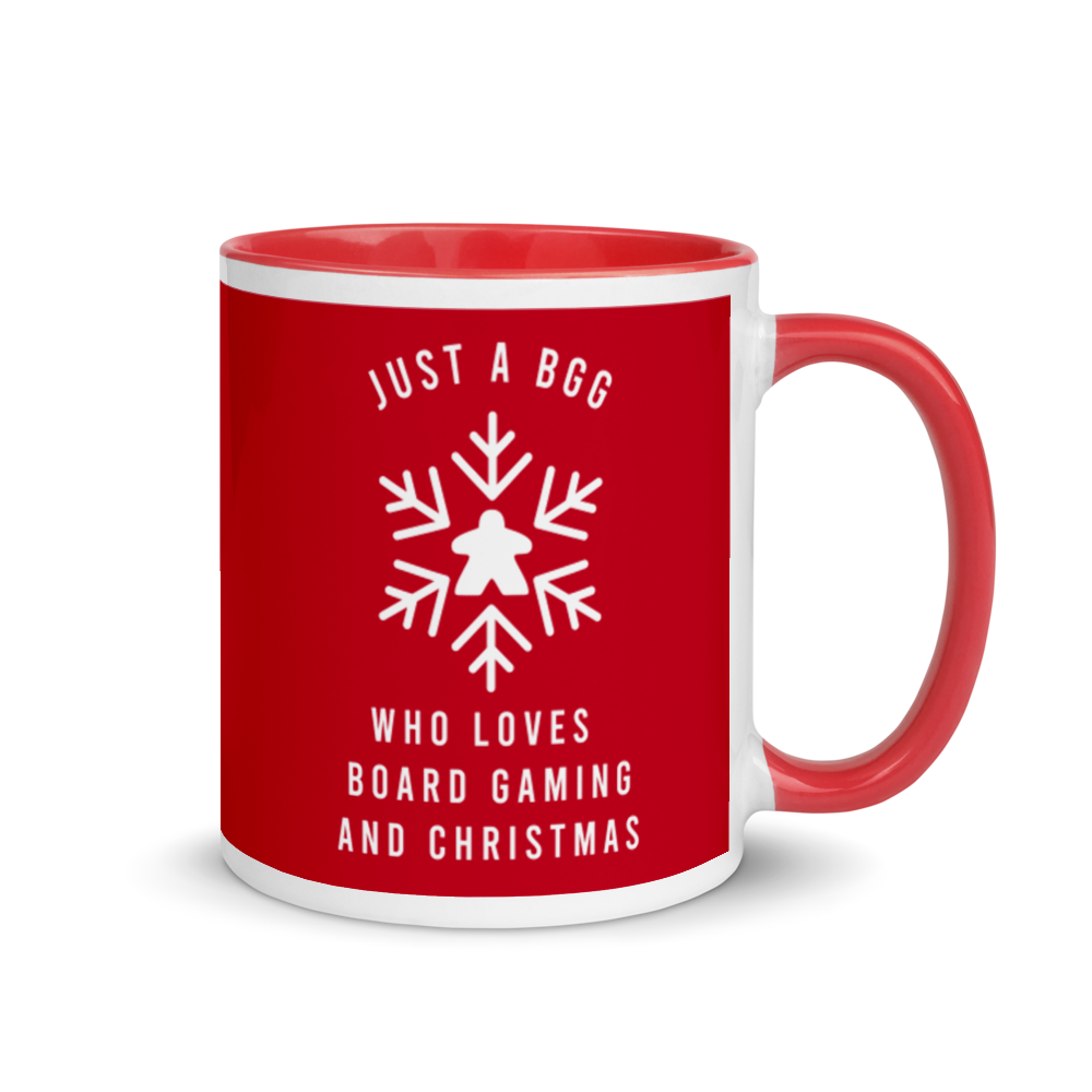 Just A BGG Who Loves Board Gaming And Christmas Festive Mug