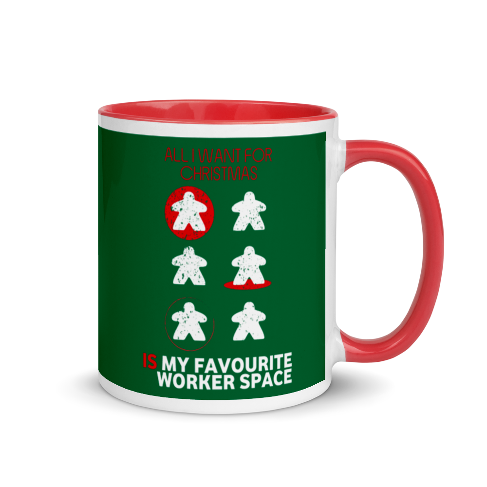 All I Want For Christmas Is My Favourite Worker Space Festive Mug