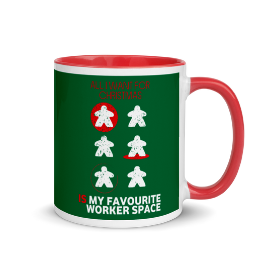 All I Want For Christmas Is My Favourite Worker Space Festive Mug