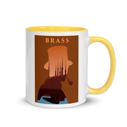 Brass Board Game Silhouette Mug