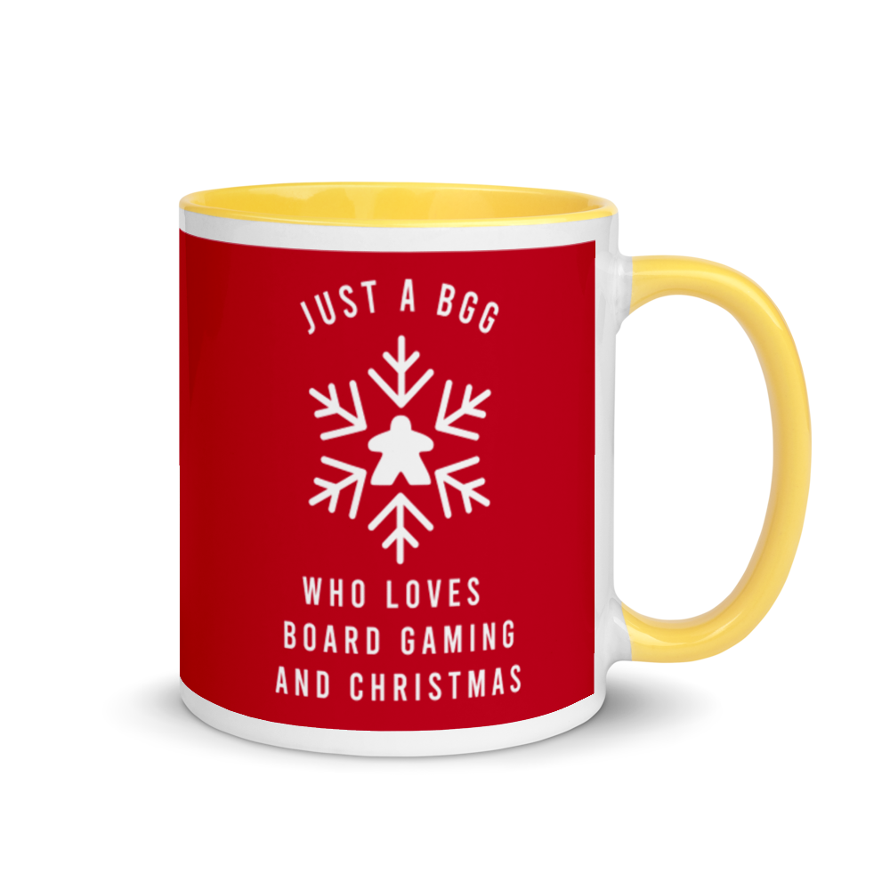 Just A BGG Who Loves Board Gaming And Christmas Festive Mug