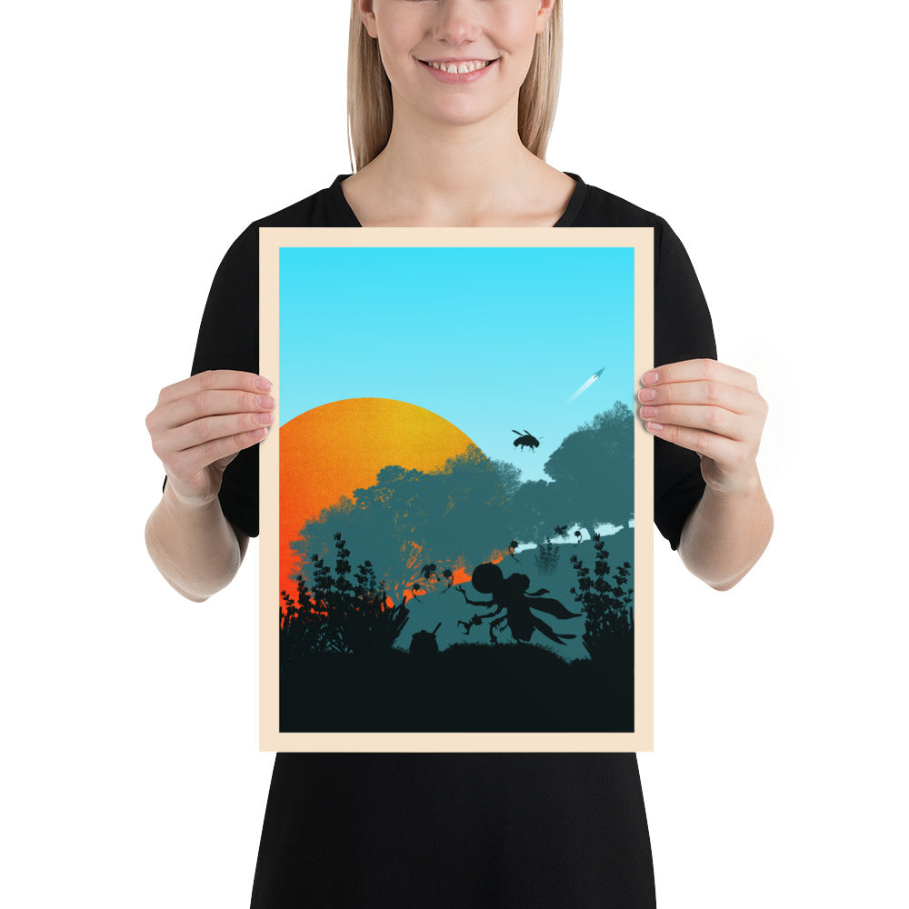 Apiary (Day) Minimalist Board Game Art Poster