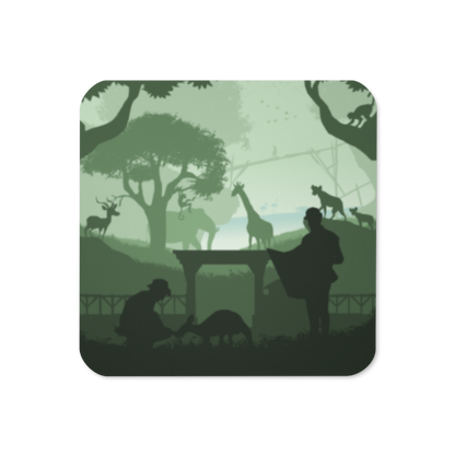 Zoo Building Tabletop Gaming Inspired Coaster