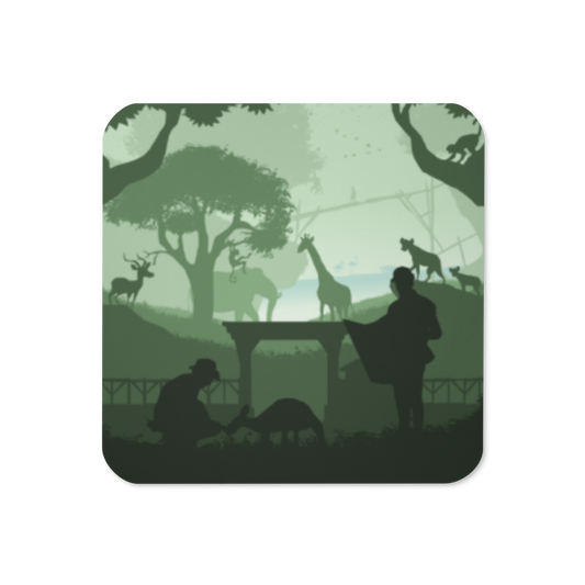 Zoo Building Tabletop Gaming Inspired Coaster