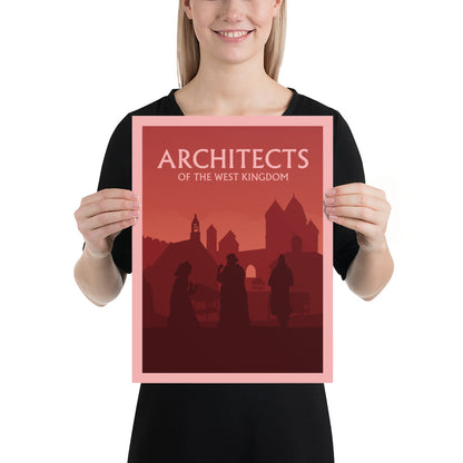 Architects of the West Kingdom Minimalist Board Game Art Poster