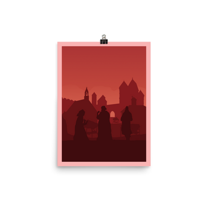 Architects of the West Kingdom Minimalist Board Game Art Poster