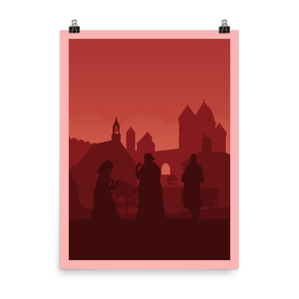 Architects of the West Kingdom Minimalist Board Game Art Poster