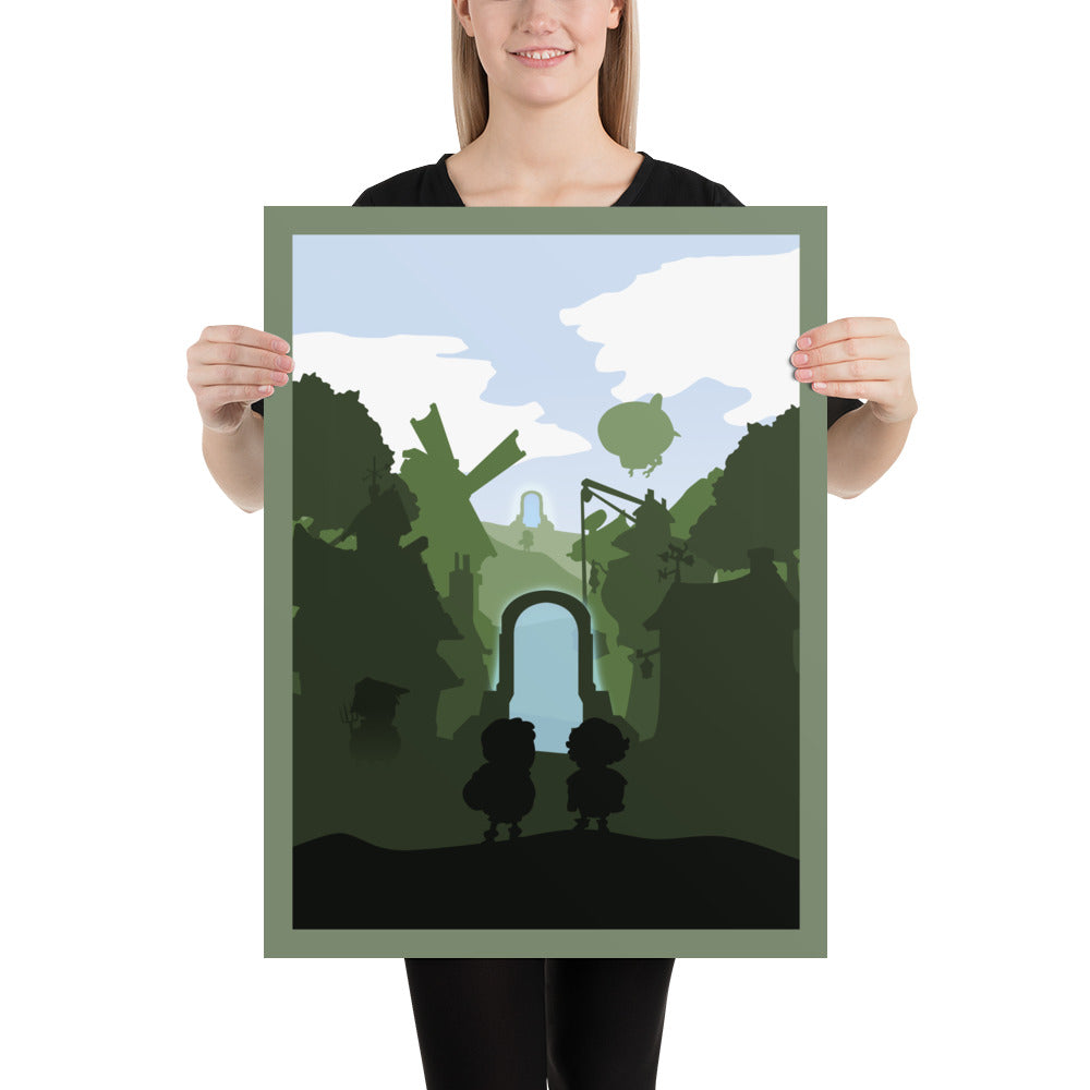 Charterstone Minimalist Board Game Art Poster