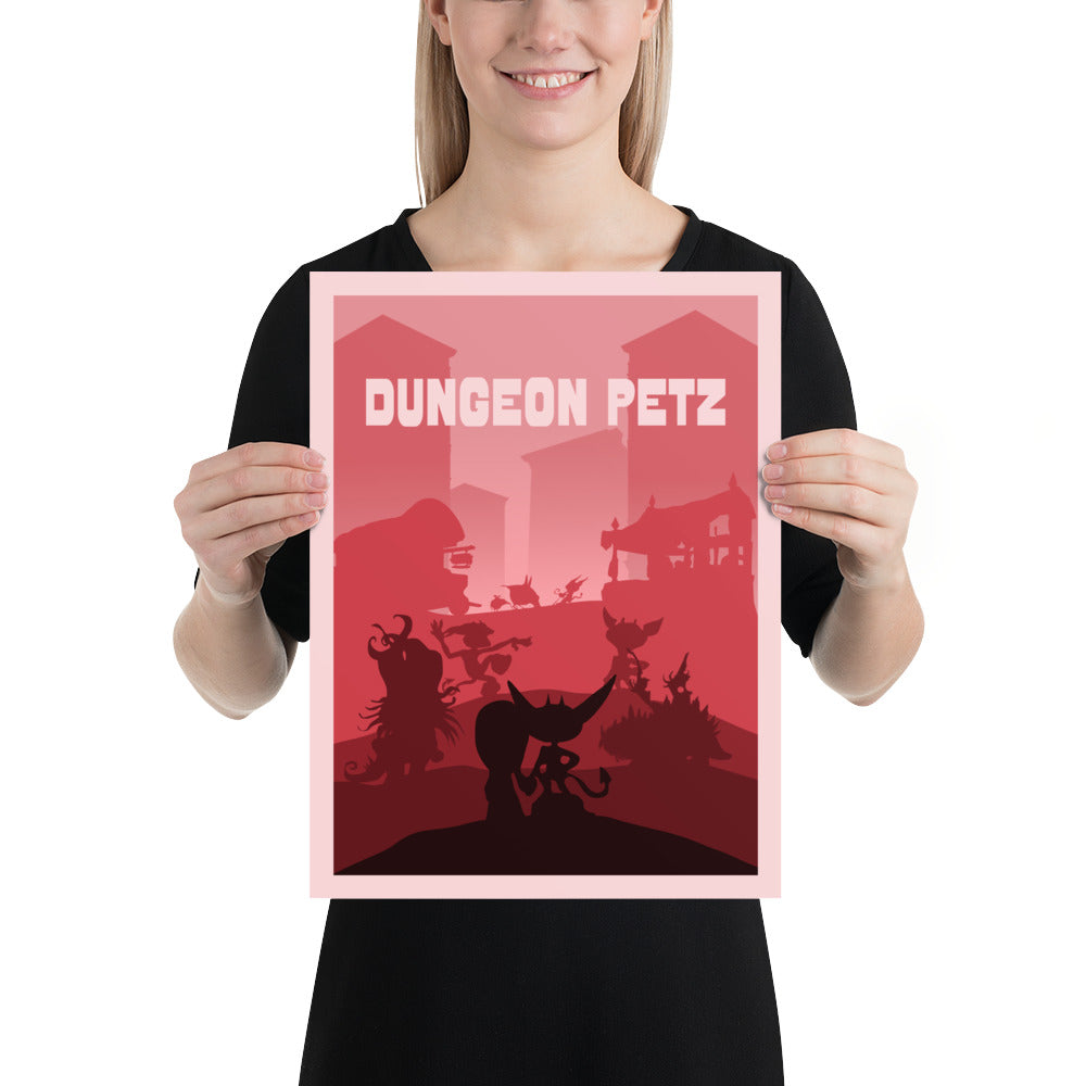 Dungeon Petz Minimalist Board Game Art Poster