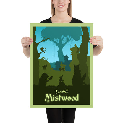 Everdell Mistwood Minimalist Board Game Art Poster
