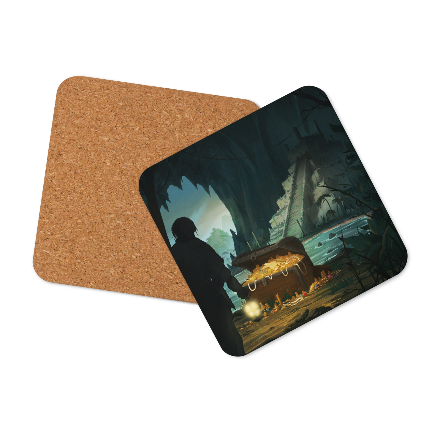 Explorer's Treasure Meeple Coffee Tabletop Gaming Inspired Coaster
