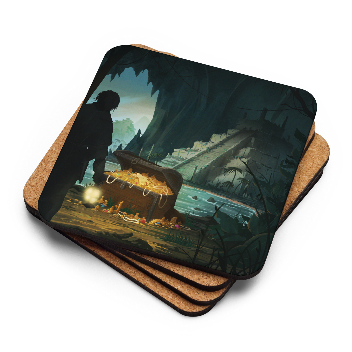 Explorer's Treasure Meeple Coffee Tabletop Gaming Inspired Coaster