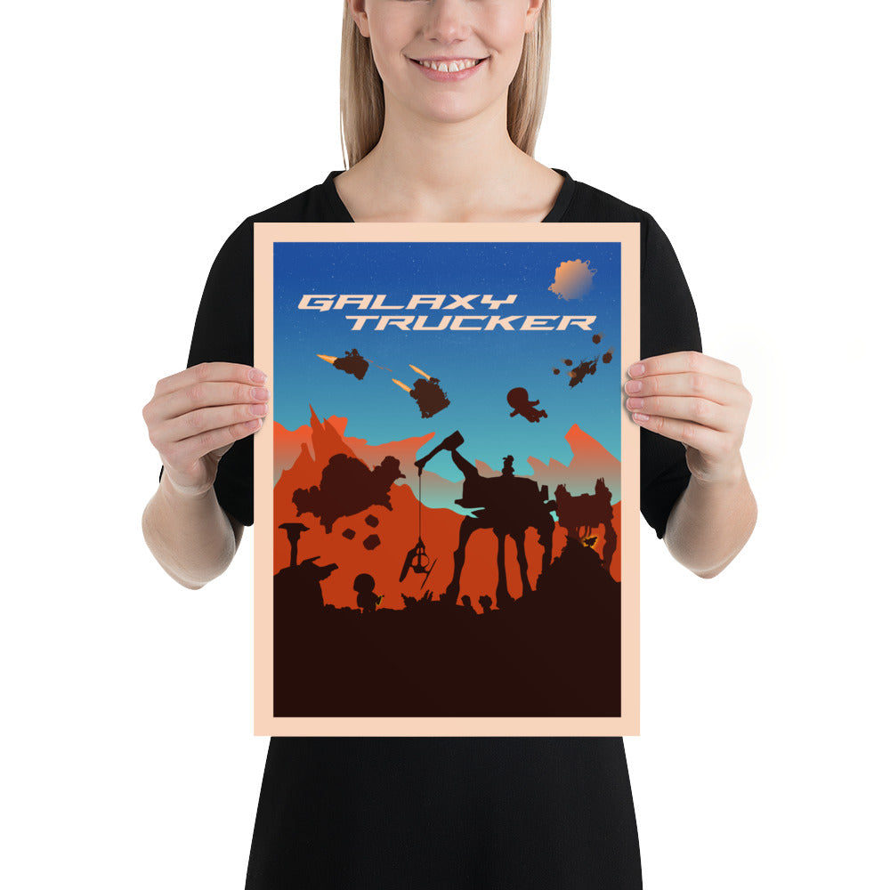Galaxy Trucker (Dawn) Minimalist Board Game Art Poster