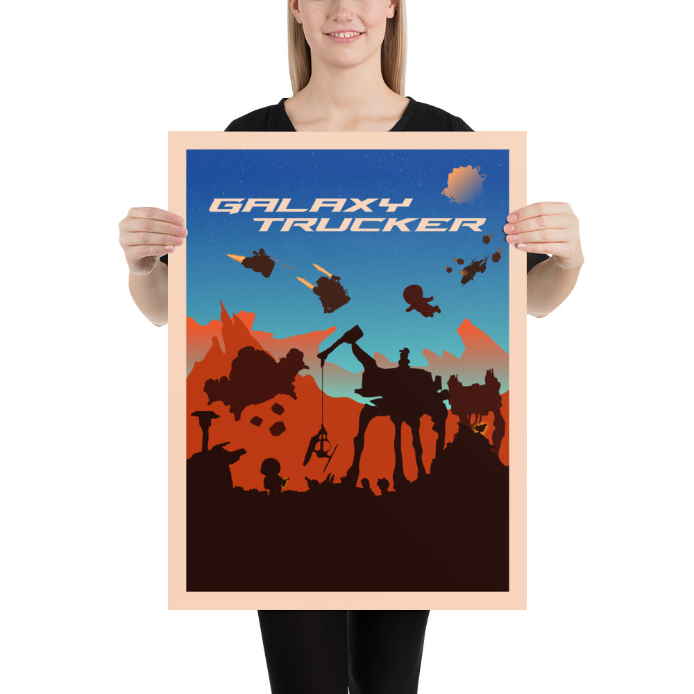 Galaxy Trucker (Dawn) Minimalist Board Game Art Poster