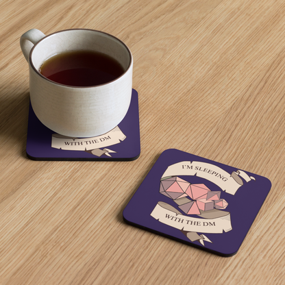 I'm Sleeping with the DM  Tabletop Gaming Inspired Coaster