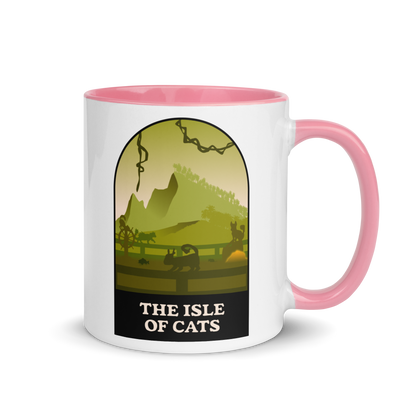 Isle of Cats (Green) Minimalist Board Game Mug