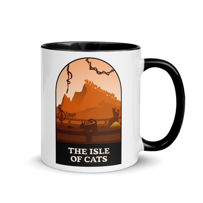 Isle of Cats (Orange) Minimalist Board Game Mug