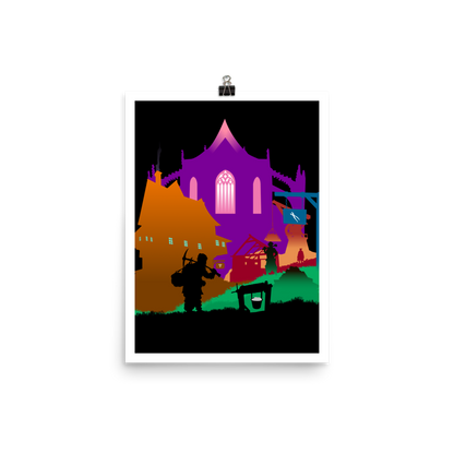 Kutna Hora Minimalist Board Game Art Poster