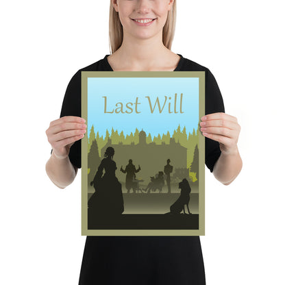 Last Will Minimalist Board Game Art Poster