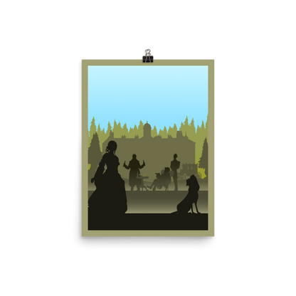 Last Will Minimalist Board Game Art Poster