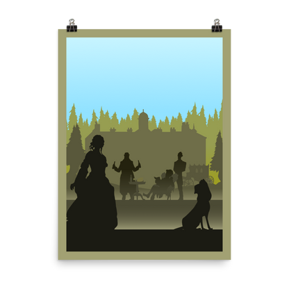 Last Will Minimalist Board Game Art Poster