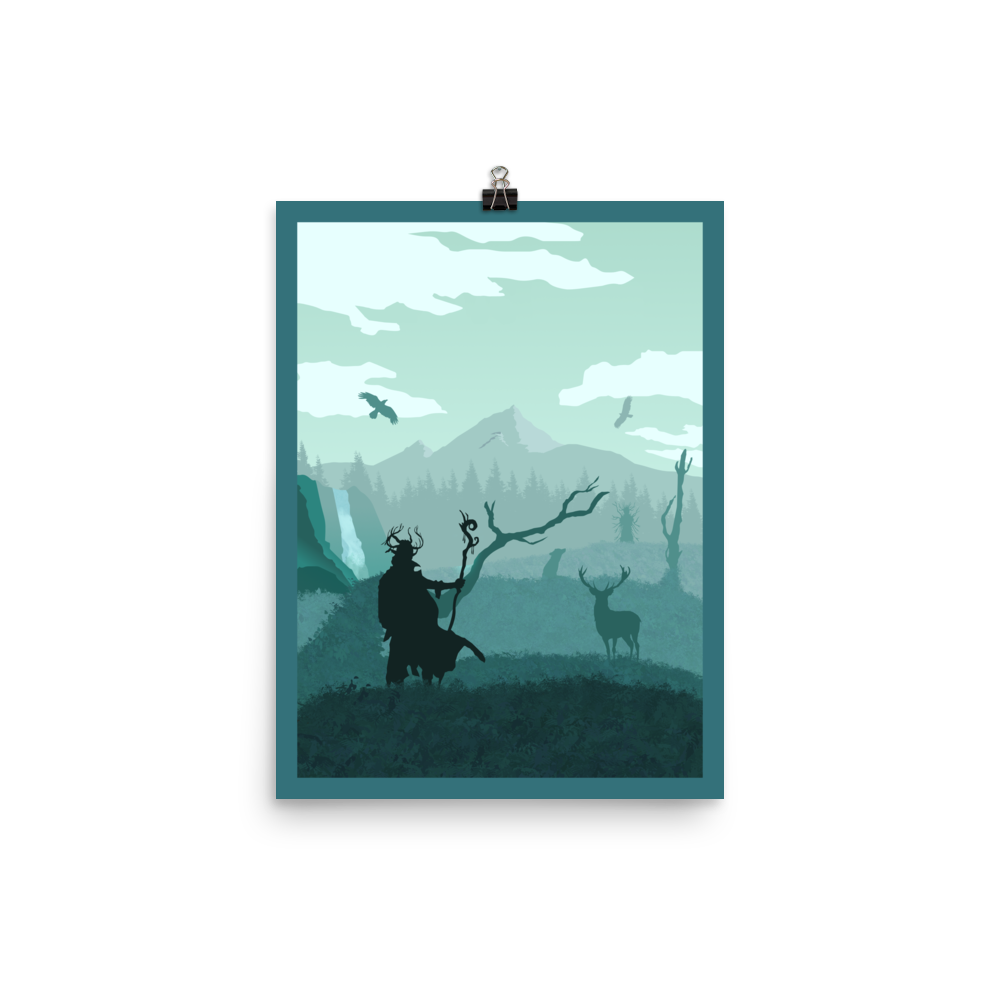 Mystic Vale Minimalist Board Game Art Poster