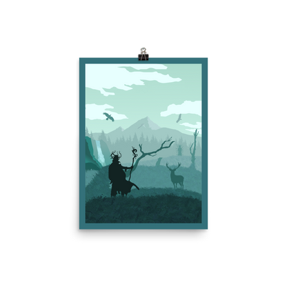 Mystic Vale Minimalist Board Game Art Poster