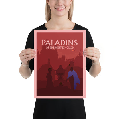 Paladins of the West Kingdom Minimalist Board Game Art Poster
