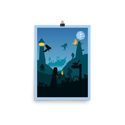 Pauper's Ladder Minimalist Board Game Art Poster
