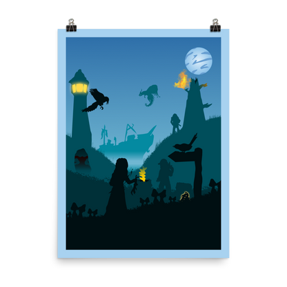 Pauper's Ladder Minimalist Board Game Art Poster