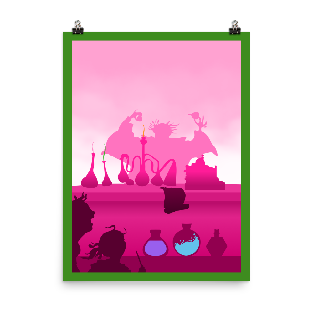 Potion Explosion Minimalist Board Game Art Poster
