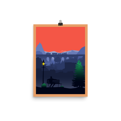 Railroad Ink Minimalist Board Game Art Poster