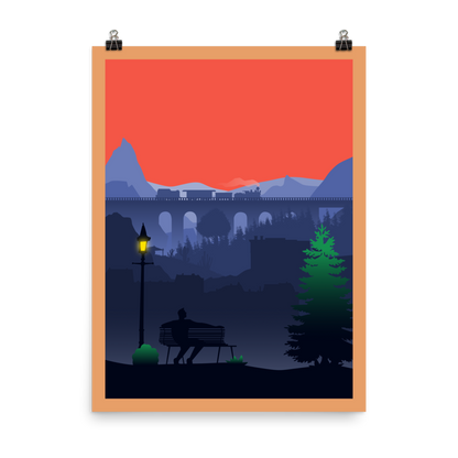 Railroad Ink Minimalist Board Game Art Poster