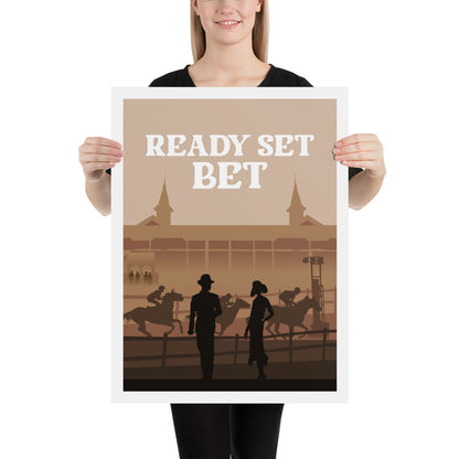 Ready Set Bet Minimalist Board Game Art Poster
